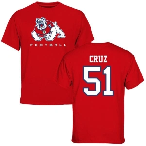 Alex Cruz Red Football T-Shirt
