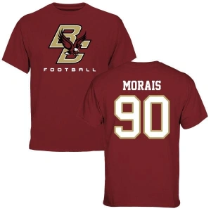 Bryce Morais Maroon Football T-Shirt