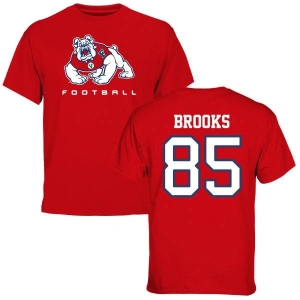 Erik Brooks Red Football T-Shirt