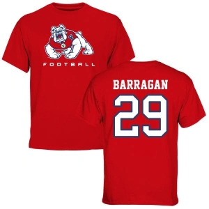 Estevan Barragan Red Football T-Shirt