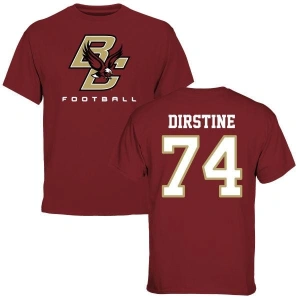 Finn Dirstine Maroon Football T-Shirt