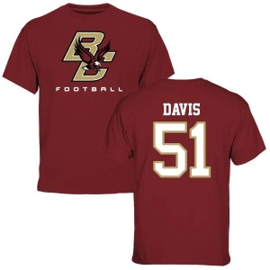 Hugh Davis Maroon Football T-Shirt