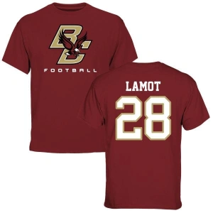 John Lamot Maroon Football T-Shirt