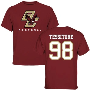 John Tessitore Maroon Football T-Shirt