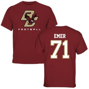 Nate Emer Maroon Football T-Shirt