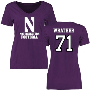 Women's Ben Wrather Purple Football Slim Fit T-Shirt