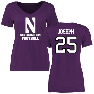 Women's Jaheem Joseph Purple Football Slim Fit T-Shirt