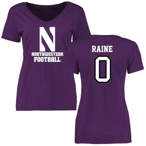 Women's John Raine Purple Football Slim Fit T-Shirt